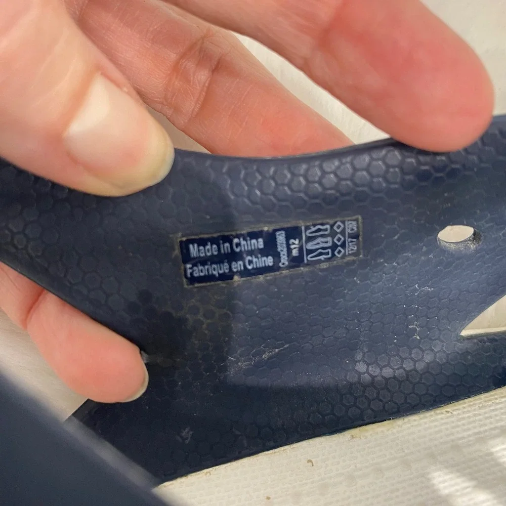 Crocs‎ Mens Swiftwater Wave Navy Blue White Water Shoes Clogs Size 12 203963-462